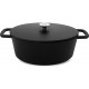 COCOTTE OVALE FONTE BLACK DESIGN 34CM 7.2L