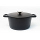 Cocotte ronde en fonte BLACK DESIGN 24cm 4.38L