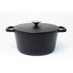 Cocotte ronde en fonte BLACK DESIGN 24cm 4.38L