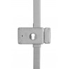 Serrure 3 points HORGA gris horizontal fouillot droite