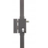 Serrure 3 points TARGA gris vertical tirage gauche