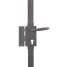 Serrure 3 points TARGA gris vertical fouillot gauche