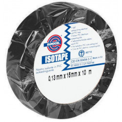 Ruban élect. 15 mm x 10 m NOIR (en pack 10 rlx)