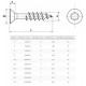 VIS AGGLO TF TORX INOX FP 3 X40/24 (boite de 200 ou 1000)