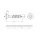 VIS AGGLO TF TORX INOX FP 6 X300/70 (boite 50)