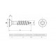 VIS AGGLO TF TORX INOX FP 8 X240/80 (boite 50)