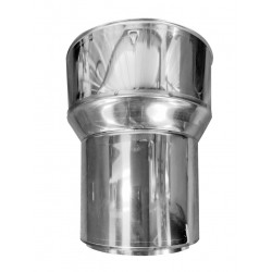 Raccord atrier en inox rigide de 139mm et flexible de 180 mm