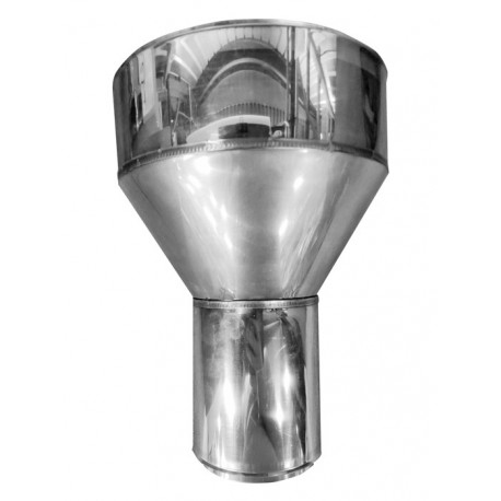 Raccord atrier en inox rigide de 125 mm et flexible de 200 mm
