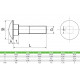 VIS TRCC INOX A2 8X80 mm