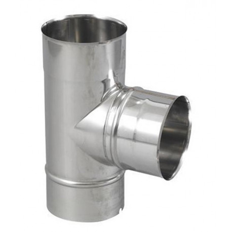 Té seul en acier inoxydable piquage femelle de 139 mm