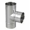 Té seul en acier inoxydable piquage femelle de 130 mm
