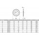 RONDELLE EVENTAIL INOX 16MM (boite 50 ou 200)