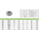 ECROUS HU 30MM INOX A2 (boite 25)