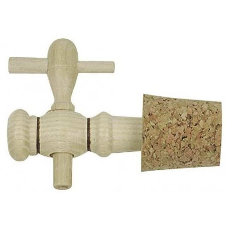 ROBINET VINAIGRIER 3P + BONDE PERCE 30