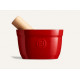 Mortier ceramique Fusain 16x16x9.5cm 0.90L Emile Henry