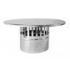 CHAPEAU PLAT INOX RAMONAGE 130