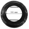 Rosace à ressort noir brillant 111 mm
