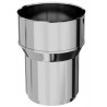 Raccord atrier en inox rigide de 200 mm et flexible de 180 mm