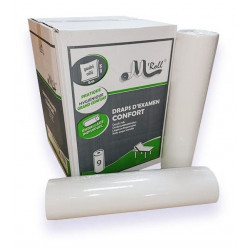 DRAP MEDICAUX BLANC 135Formats (lot de 9 rouleaux)