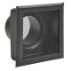 GRILLE 16 x 16 cm Sortie D 125 ACIER NOIR