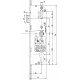 Crémone barillet 40/70 DF/DV L2030 D 980