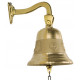 CLOCHE LAITON 100mm avec SUPPORT LAITON