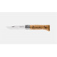 Opinel inox n°8 chêne décors chamois
