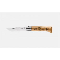 OPINEL INOX N°8 CHENE DECORS CHIEN