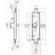 Serrure persienne 2 points PREFER 155x41