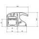 BANDEAU VENTOUSE 2M50 BLANC 9010 2 X 300KG GROOM