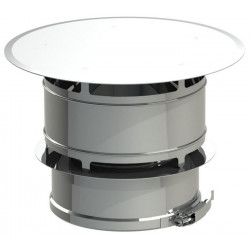 Chapeau anti-vent DUOTEN 200-250 + bride
