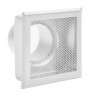 Grille récupérateur air chaud 16 x 16 cm 100mm blanc