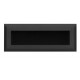 Grille récuparateur air chaud 18 x 7 cm acier noir