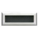 Grille 18 x 7 cm Acier blanc B9