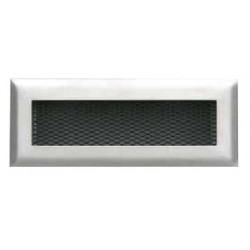 Grille 18 x 7 cm Acier blanc B9