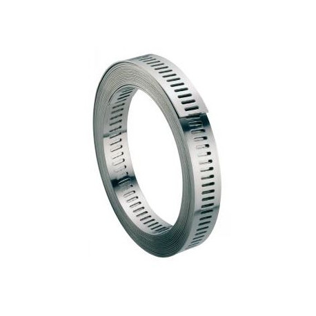 Bande perforée inox A2 (304) 8 mm – Rouleau 30 m