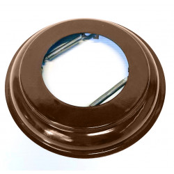 Rosace à ressort marron 83mm