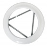 Rosace à ressort blanc 111mm - Collerette fine 2cm