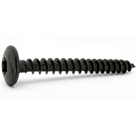 Vis penture zinguée noire 6X30 mm