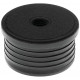 Embout rond fileté noir intérieur 30 mm m8 