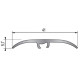 Seuil multi-niveaux 41mm argent 270cm