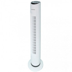 Ventilateur tour blanc 45W avec télécommande
