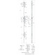 Serrure 3 points TF3 PDT 1/2T L49 TP22