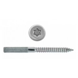 Tige double filetage zinguée M6 x 40 mm TORX