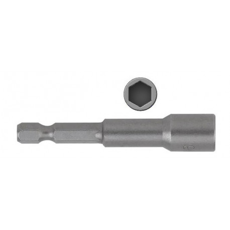 DOUILLE MAGNETIQUE 1/4" - 10MM vis TH 6.3